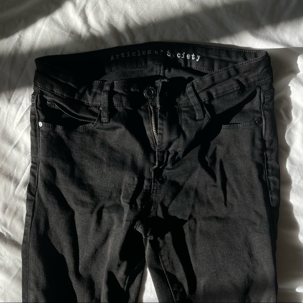 Articles of Society Black Skinny Jeans Size 25
